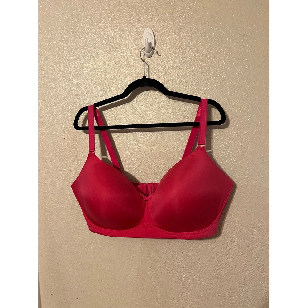 Torrid Curve Pink Wire Free Push-up Bra Size 44DDD